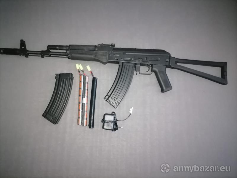 AK-74S, ocel, Cyma, CM.040